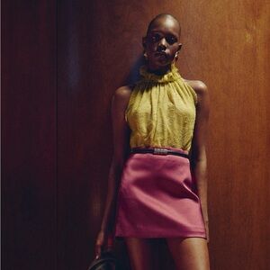 *NWT* Mango Fuchsia Mini Skirt